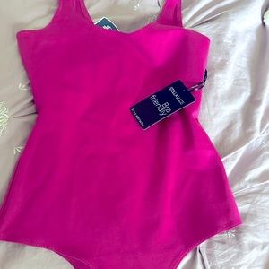 NWT formfitting bodysuit that hugs, the curves and holes in the fat